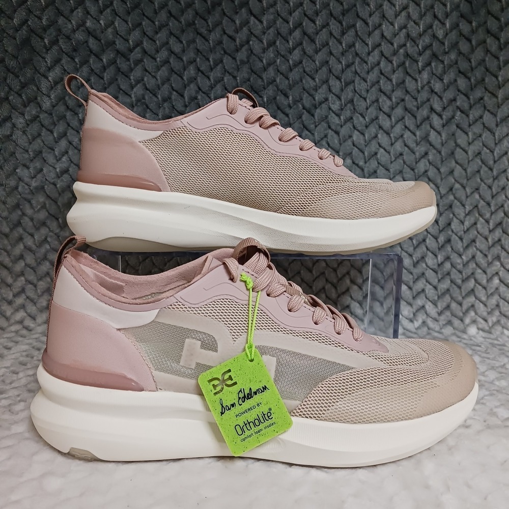 Sam Edelman Sarita Beige Rose Women's Walking Running Performance Shoes Size 7.5